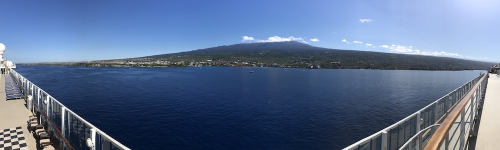 View of Kona, Island of Hawaii, Pride of America